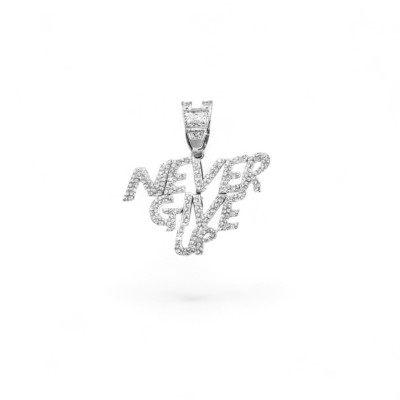 ''NEVER GIVE UP'' Pendent