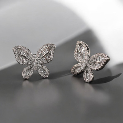 Boucles d'oreilles en forme de papillon